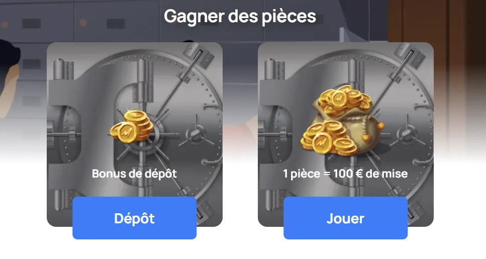 Boutique de points de Millionz Casino pour échanger les points de fidélité contre des bonus et tours gratuits
